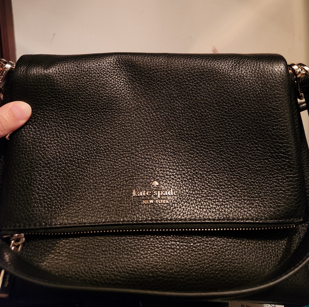 Kate Spade Black Leather Crossbody Bag